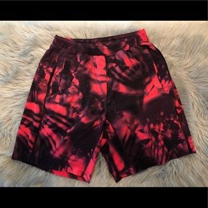 Men’s Pink and Black Tye Dye Shorts